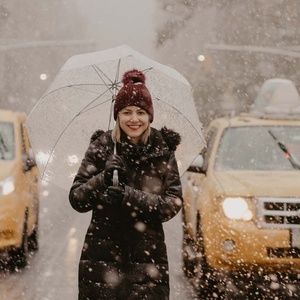 ZARA DOWN JACKET WITH FAUX FUR HOOD NWT